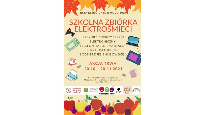 Plakat - akcja Recykling Daje Owoce fot. org.